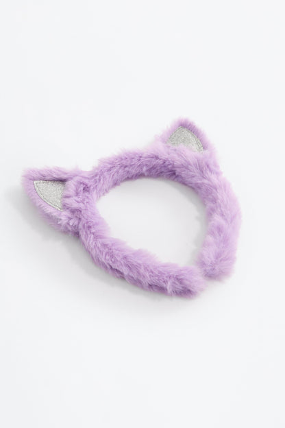 Faux fur cat headband