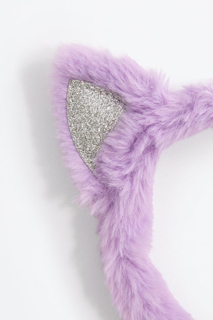 Faux fur cat headband
