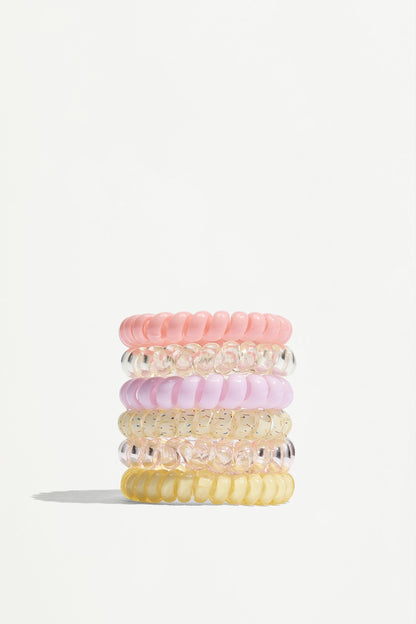 Spiral hair ties (Pack 6)