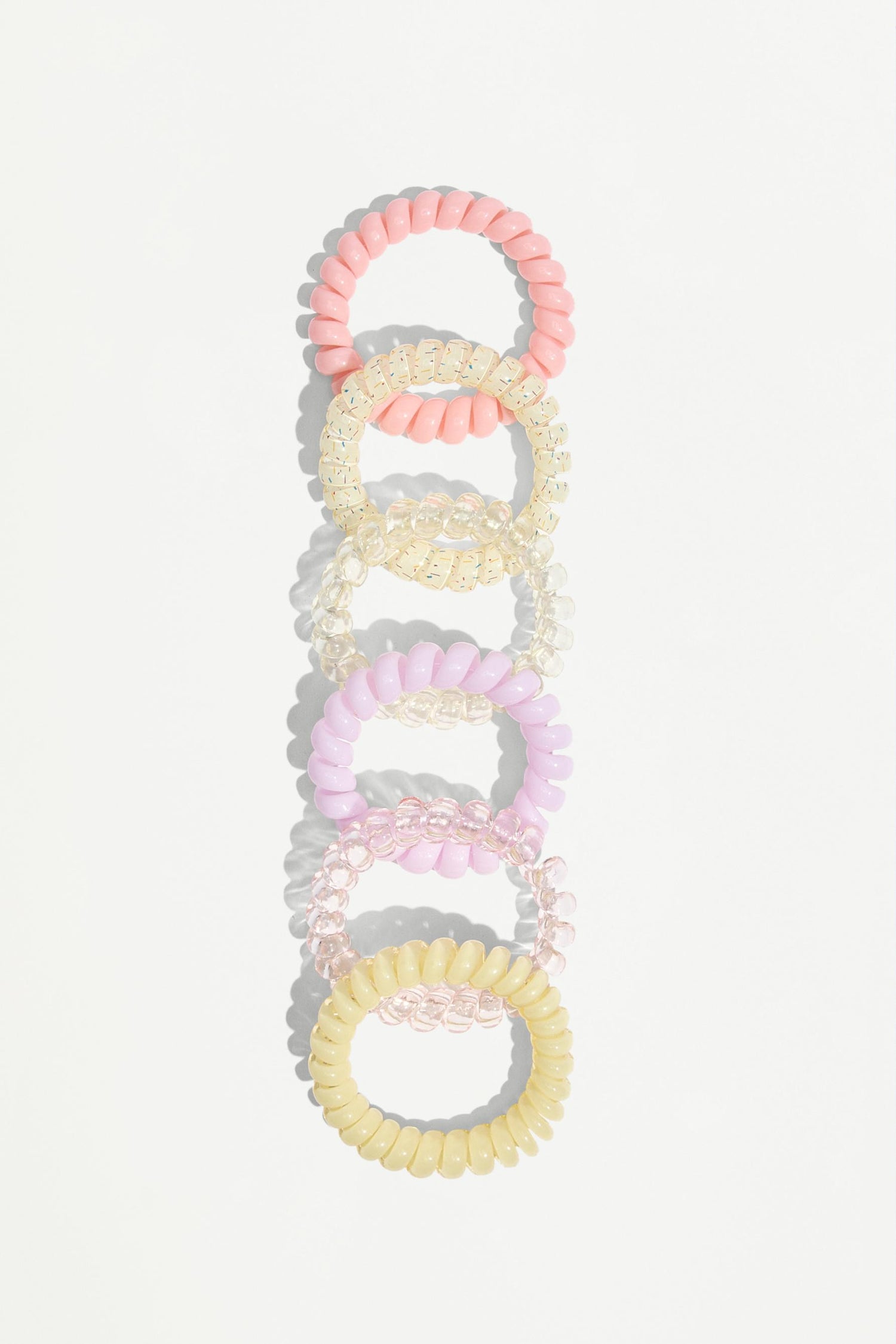 Spiral hair ties (Pack 6)