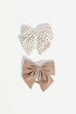 2-pack of large contrast bows