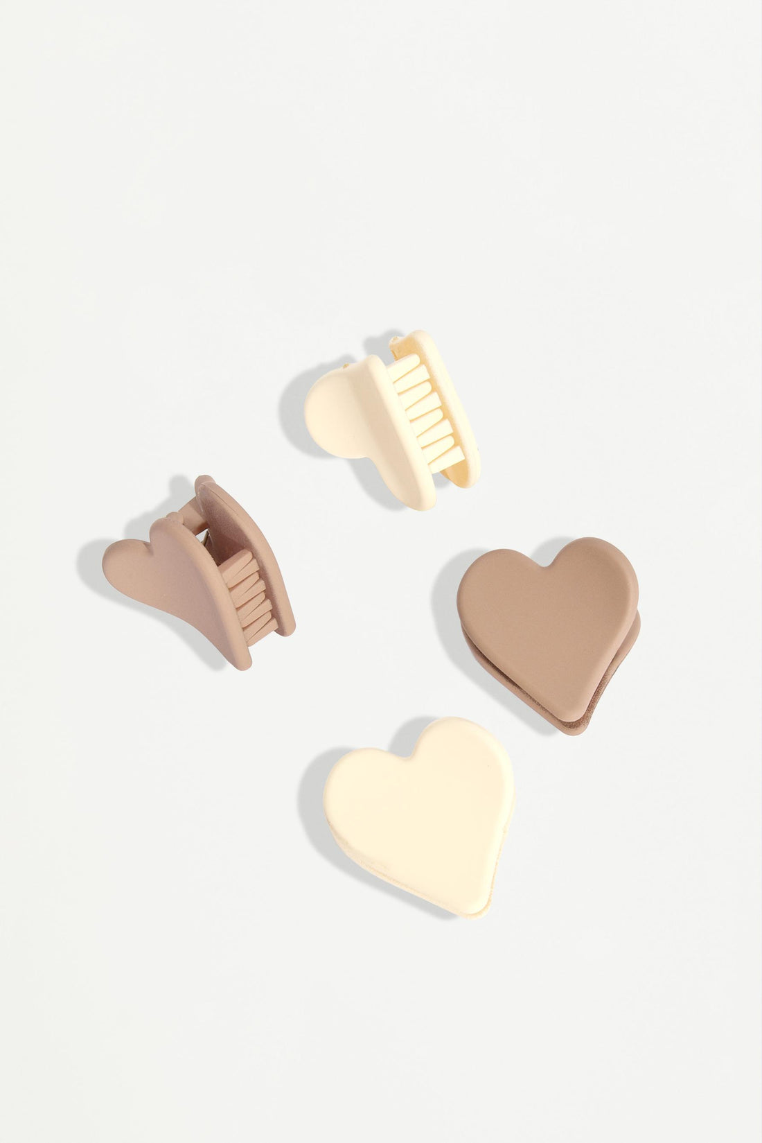 Heart clips and scrunchies set