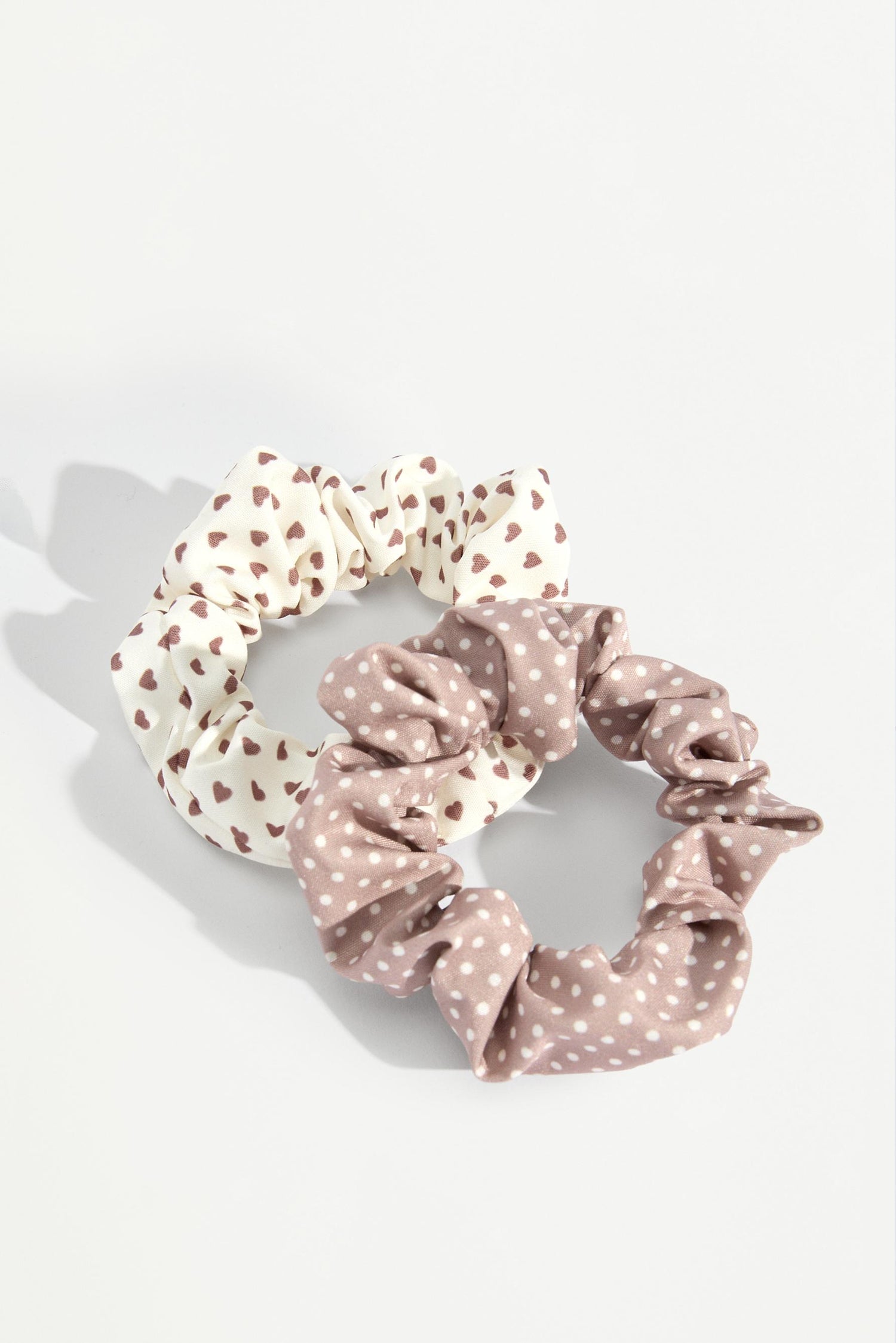 Heart clips and scrunchies set - OCHRE / M