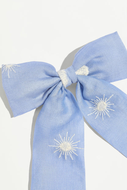 Large Swiss embroidery bow