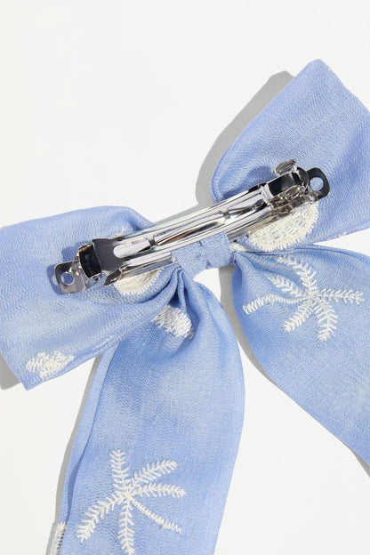 Large Swiss embroidery bow