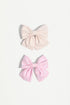 Pack of 2 large contrast bows