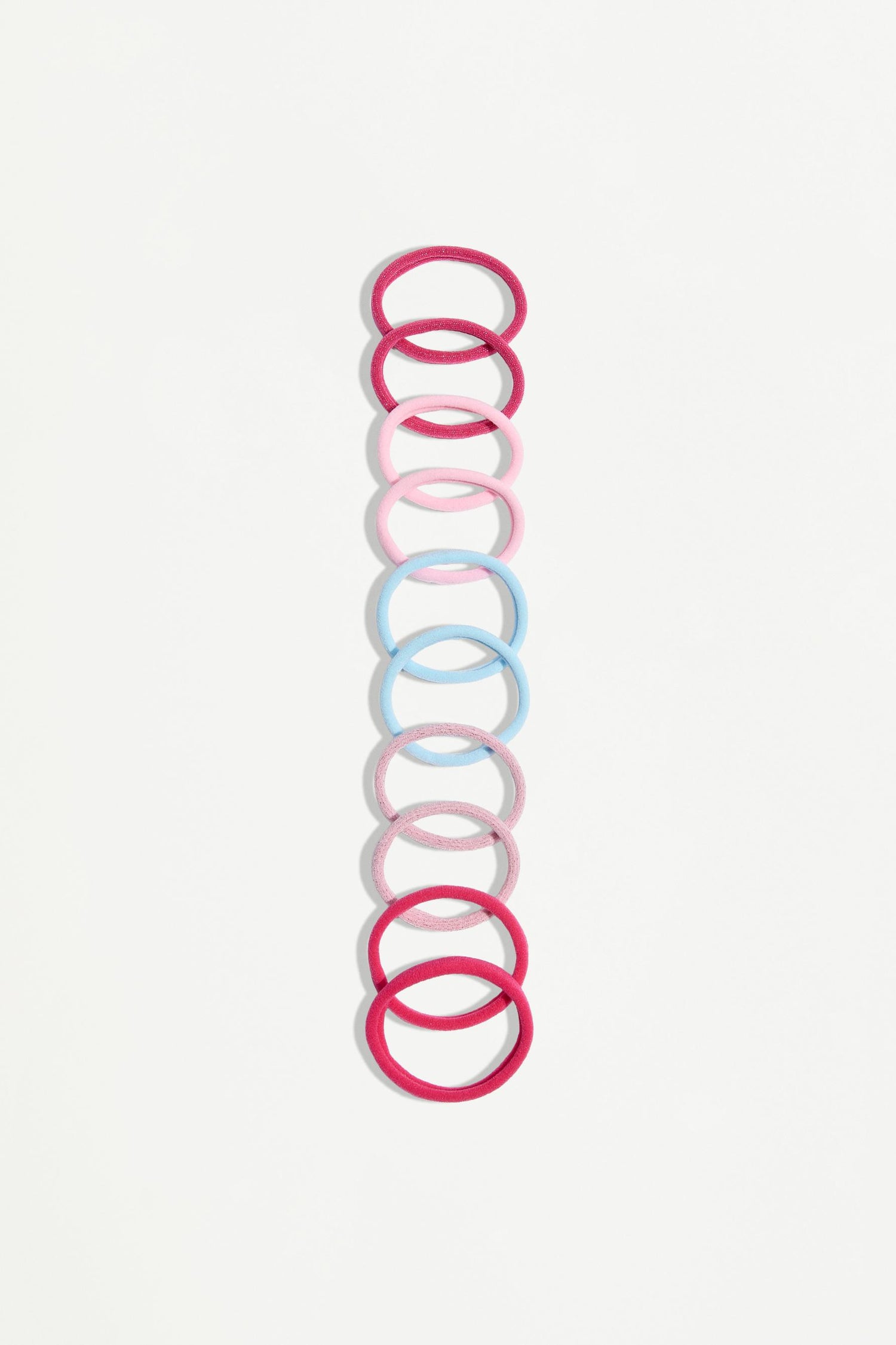 Shiny colored scrunchies (20-pack) - PINK / M