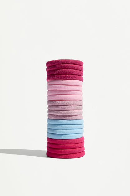 Shiny colored scrunchies (20-pack)