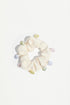 Scrunchie with shell charms