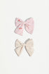 Pack of 2 hair bows with clip