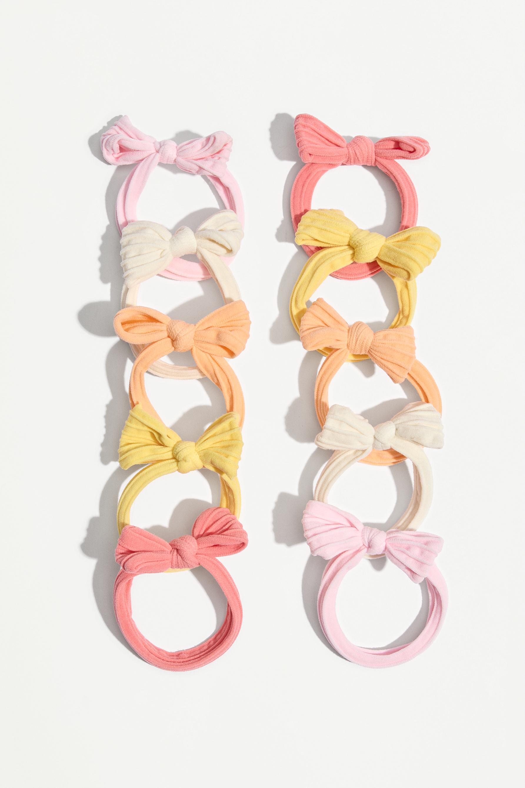 Bow hair ties (10-pack)