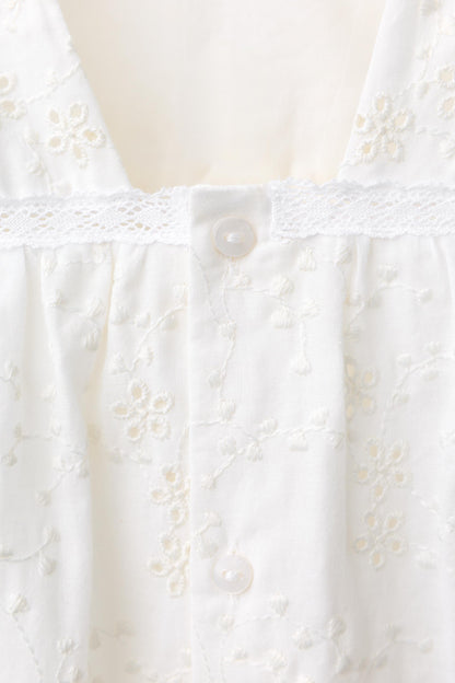 EMBROIDERED FLORAL DRESS
