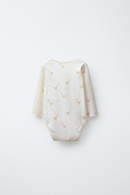 5-PACK OF GOOSE PRINT BODYSUITS