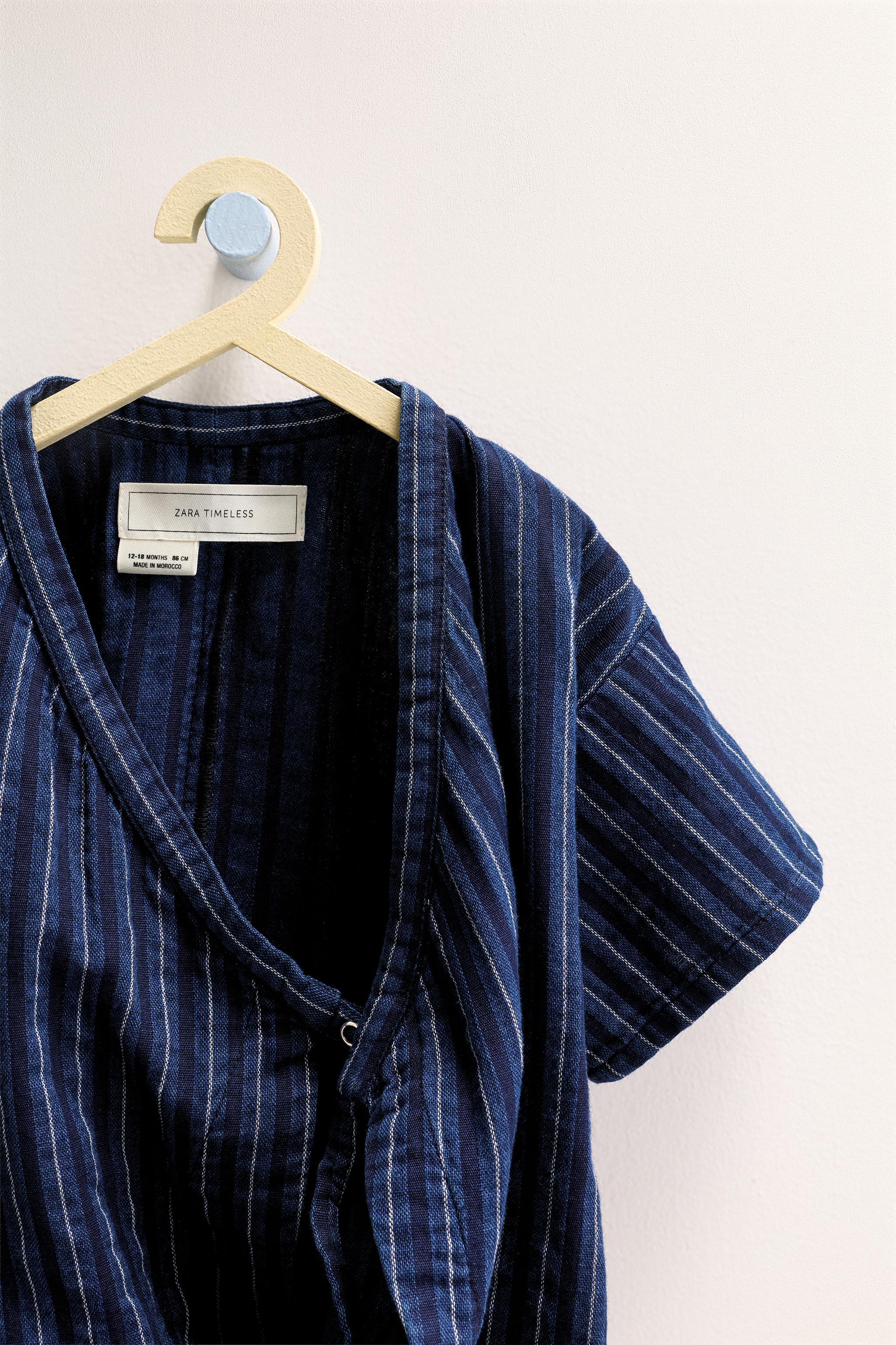ZARA TIMELESS - STRIPED KIMONO ROMPER