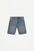 Relaxed fit denim Bermuda shorts