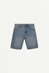 Relaxed fit denim Bermuda shorts
