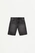Relaxed fit denim Bermuda shorts
