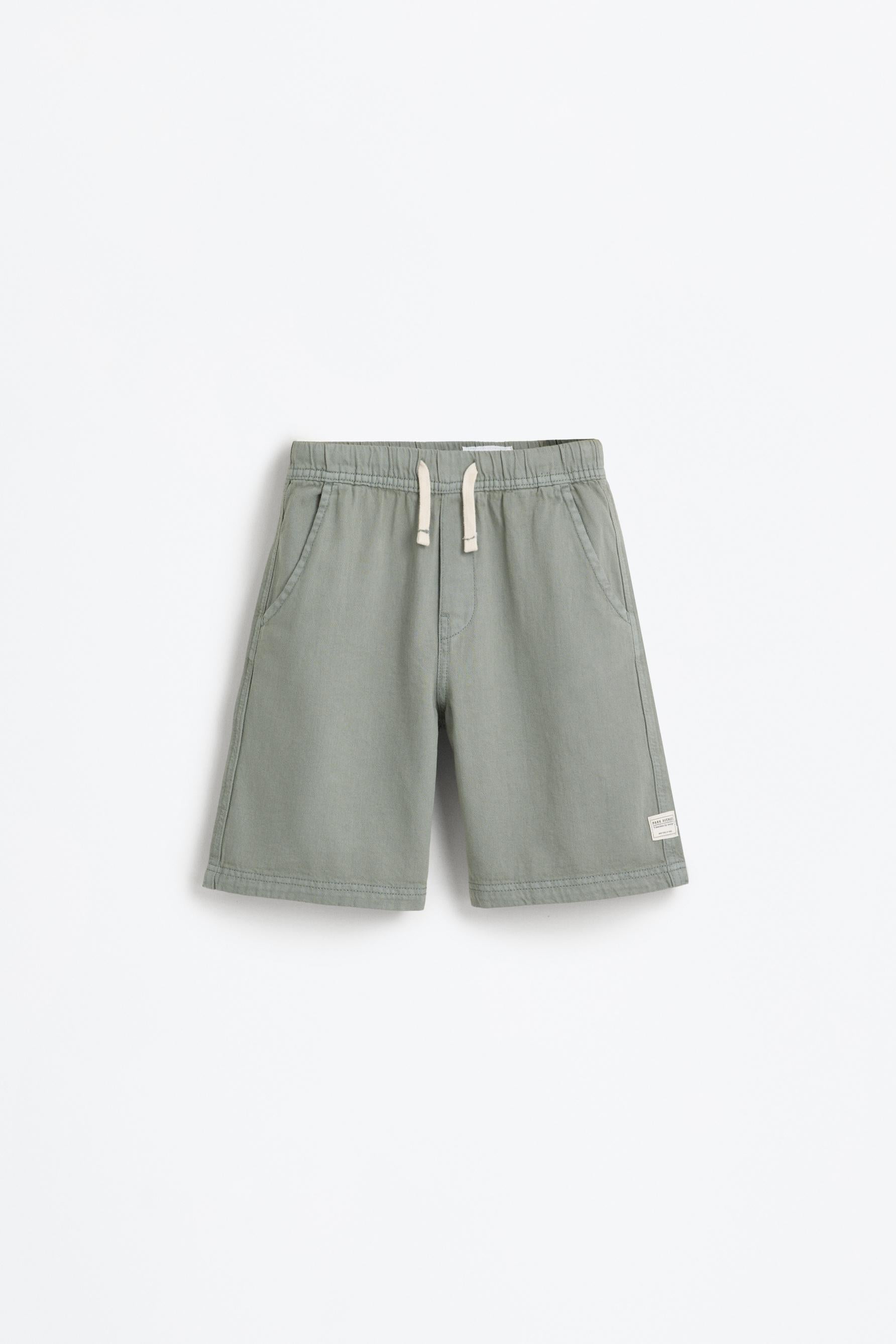 Denim jogger Bermuda shorts