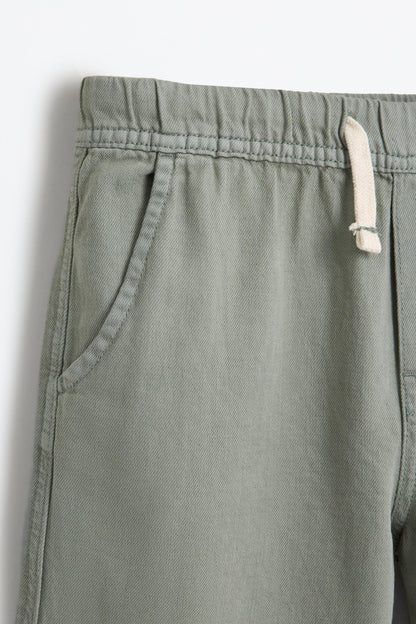 Denim jogger Bermuda shorts