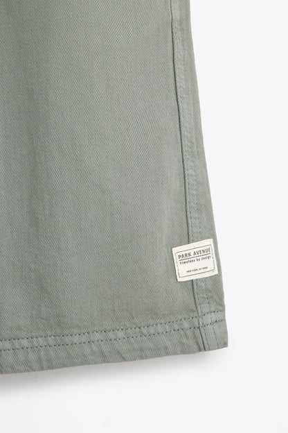 Denim jogger Bermuda shorts
