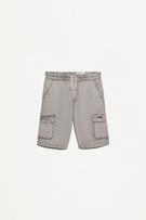 Denim jogger Bermuda shorts