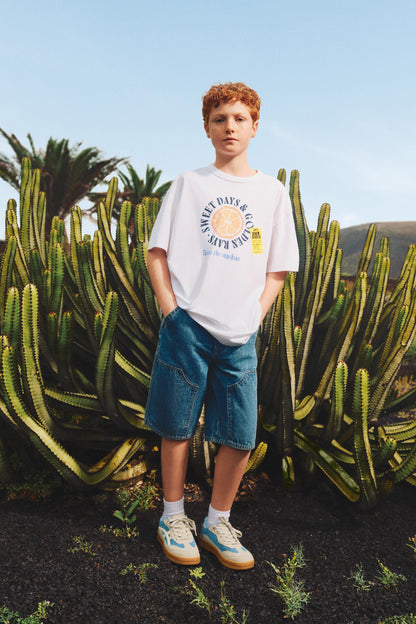 Carpenter denim Bermuda shorts