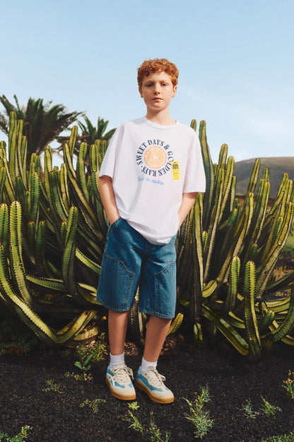 Carpenter denim Bermuda shorts
