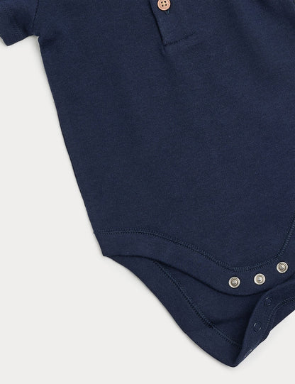 2 Piece Cotton Rich Romper Set (0-3 Yrs)