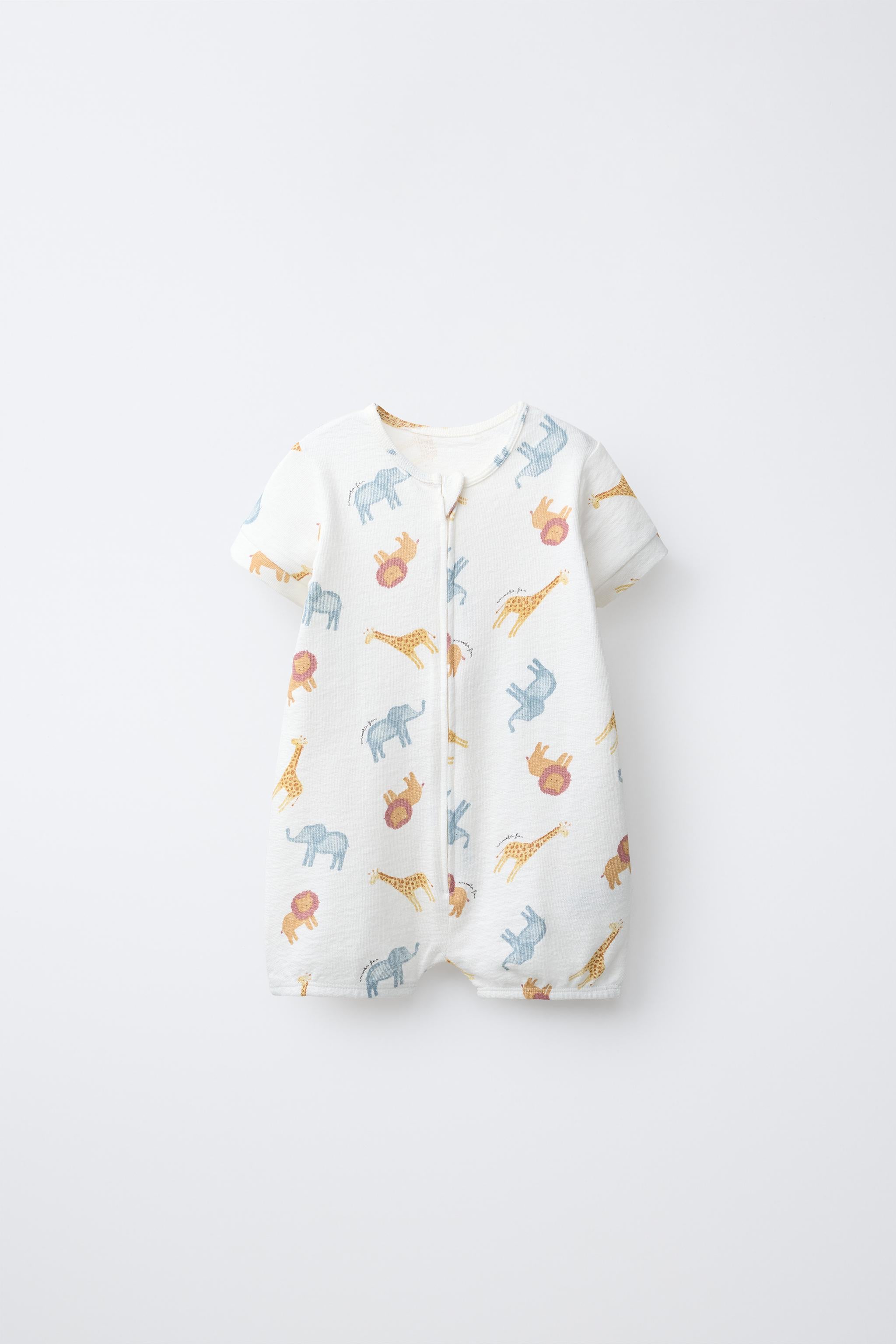 TWO-PACK OF ANIMAL PRINT SLEEPSUITS