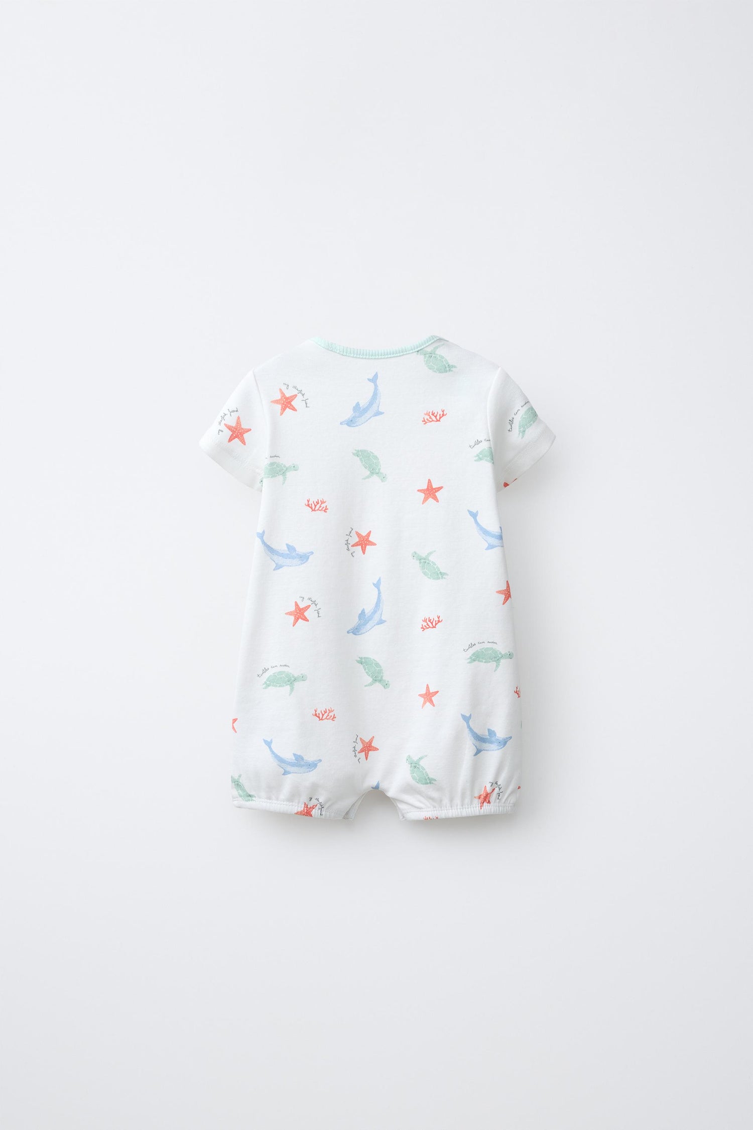 TWO-PACK OF SEA PRINT SLEEPSUITS