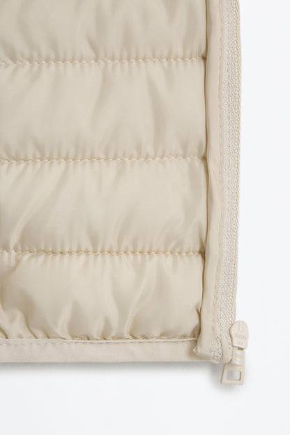 Padded hooded jacket - BONE WHITE / 12-18 months