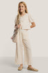 Embroidered relief blouse