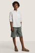 Rustic Bermuda shorts - DARK OLIVE GREEN / 11-12 years