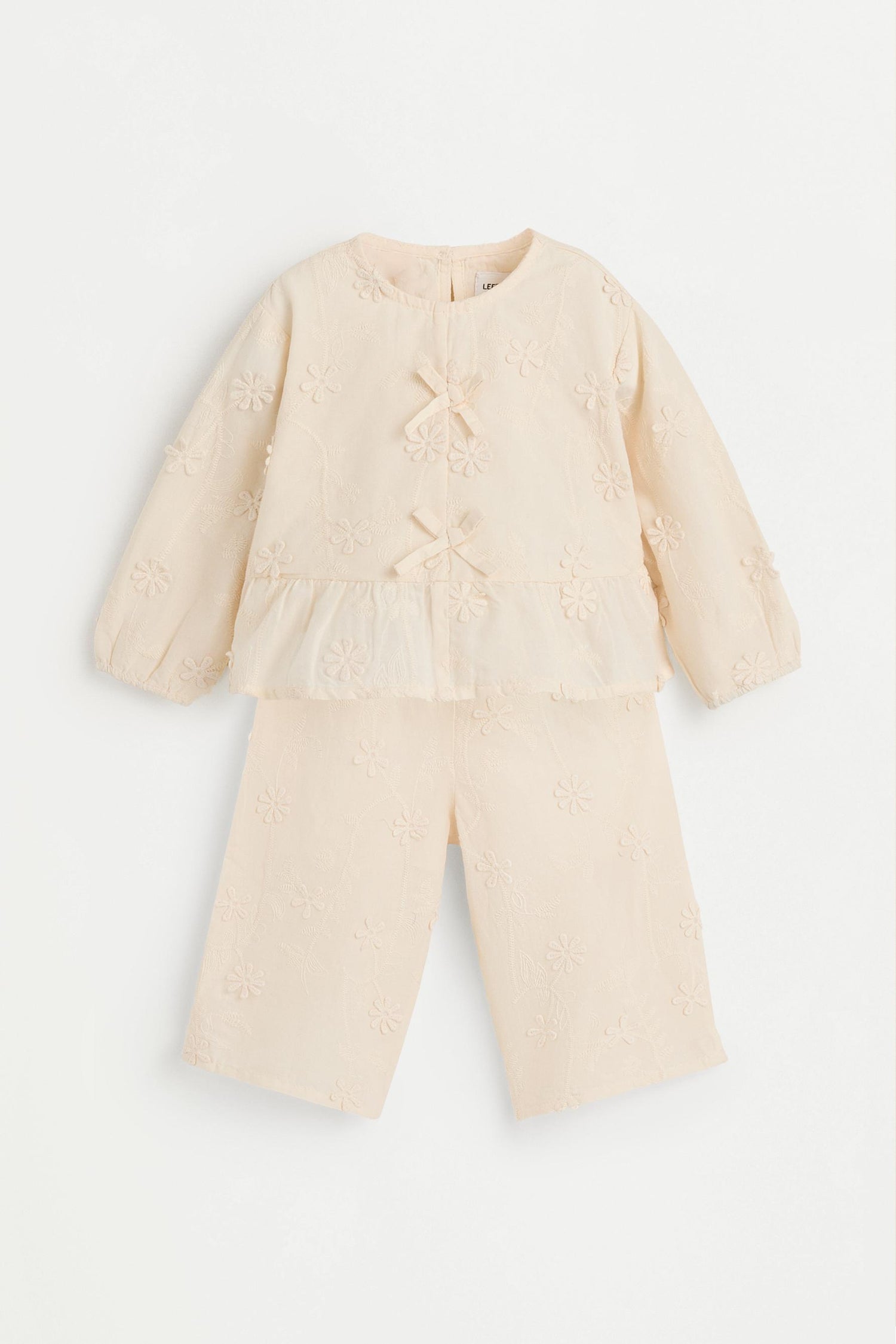 Floral blouse and trousers set