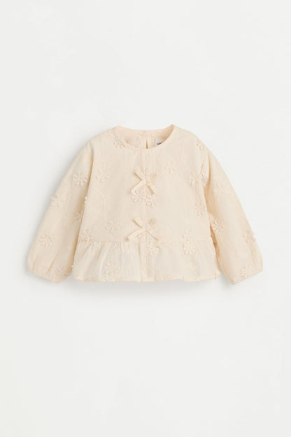 Floral blouse and trousers set - ECRU / 12-18 months