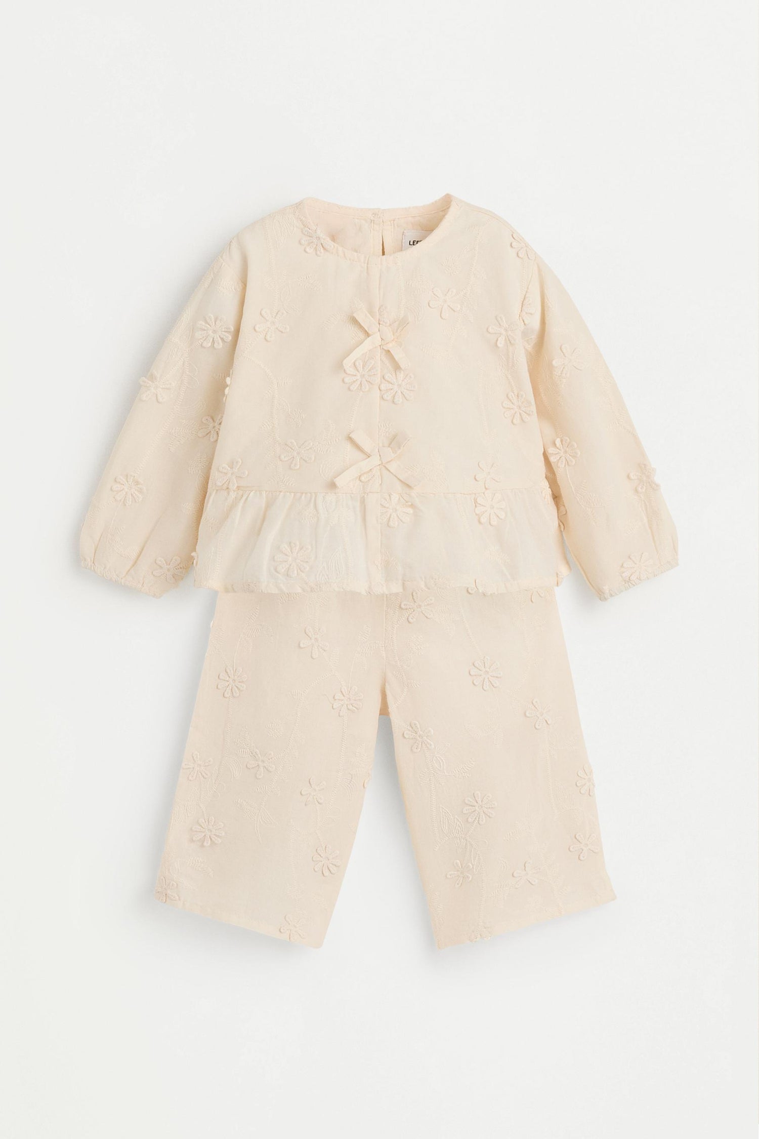 Floral blouse and trousers set