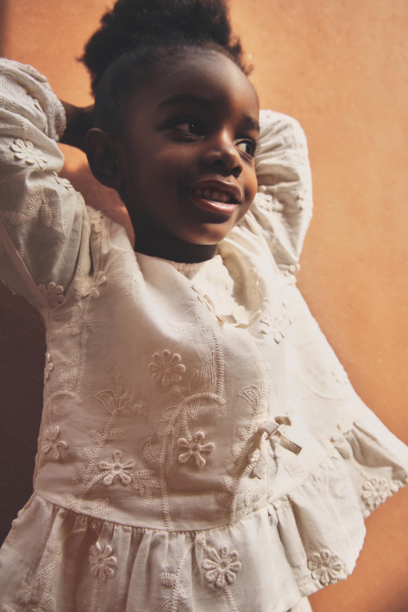 Floral blouse and trousers set