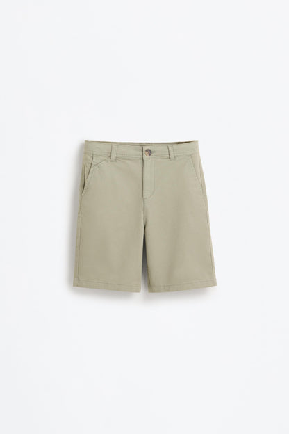 Chinese Bermuda shorts - PALE KHAKI / 11-12 years