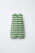EMBROIDERED PALM TREE KNIT ROMPER - Ecru / Green / 12-18 months (86 cm)