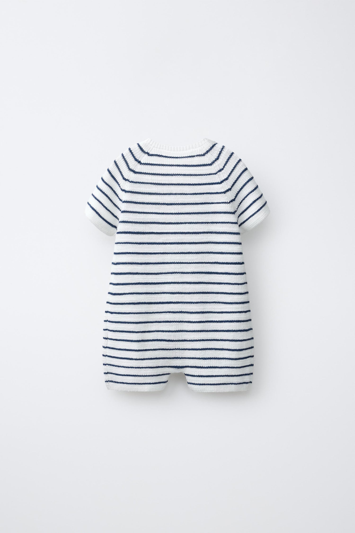STRIPED PURL KNIT PLAYSUIT