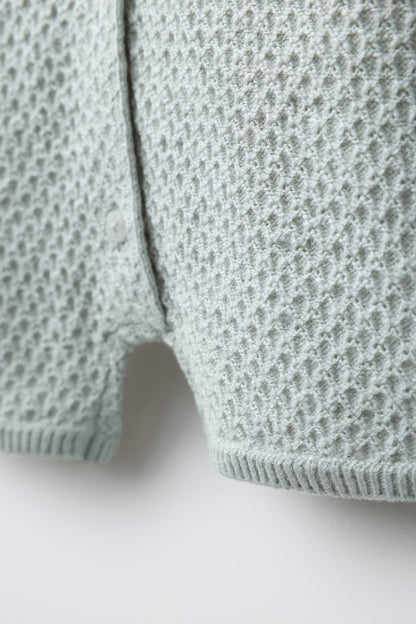 TEXTURED KNIT PLAYSUIT