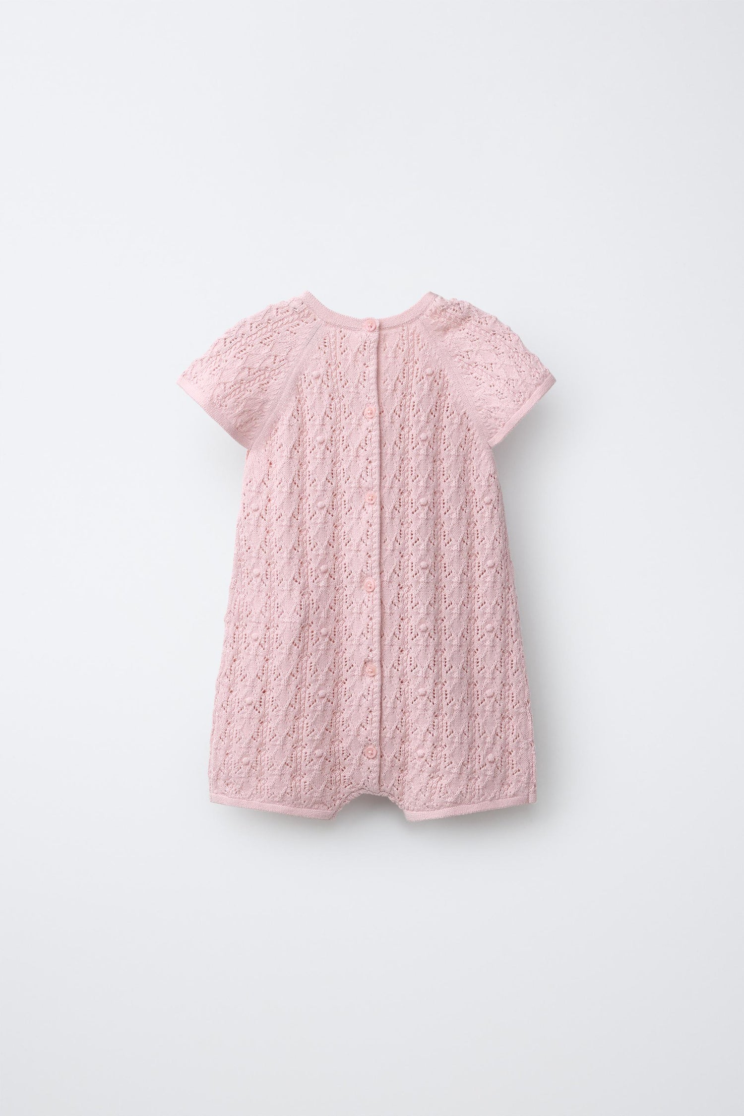 CUTWORK KNIT PLAYSUIT