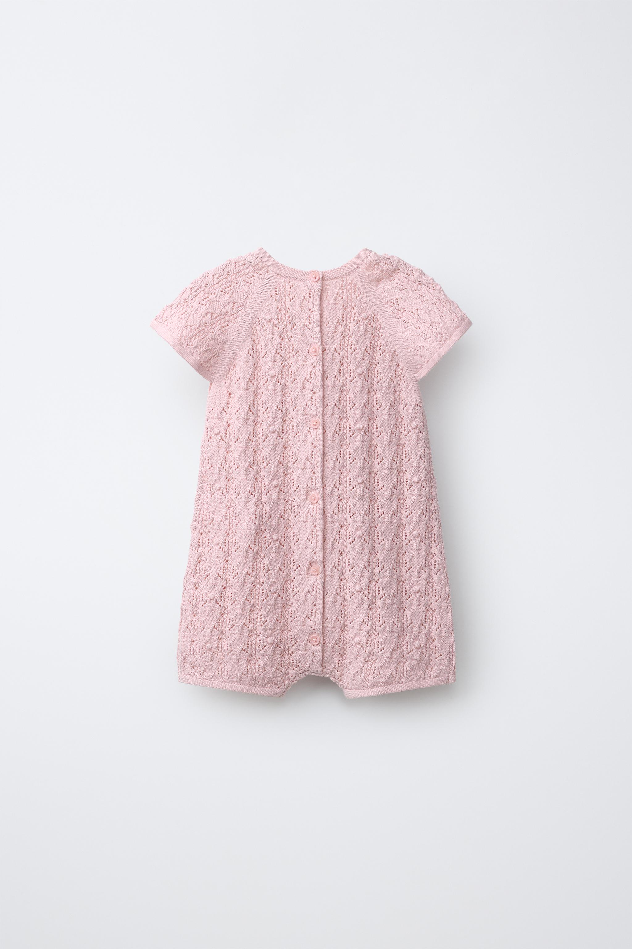 CUTWORK KNIT PLAYSUIT