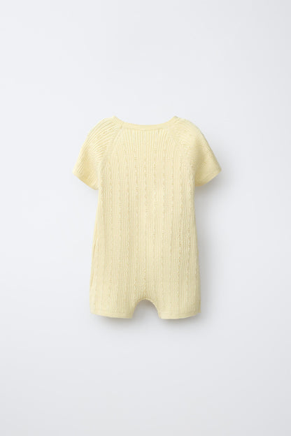 POINTELLE KNIT PLAYSUIT