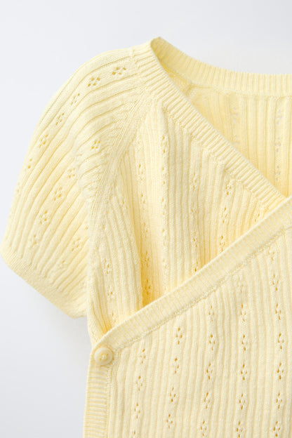 POINTELLE KNIT PLAYSUIT