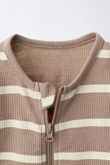 SHORT WAFFLE-KNIT PYJAMAS