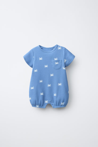 CRAB TEXTURED ROMPER