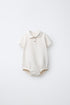 POLO COLLAR BODYSUIT - Oyster-white / 12-18 months (86 cm)