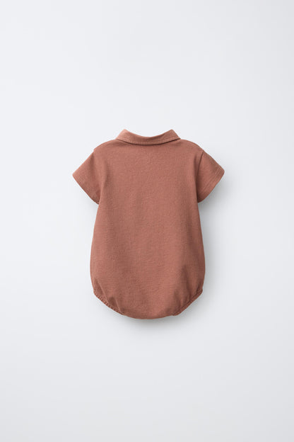 POLO COLLAR BODYSUIT