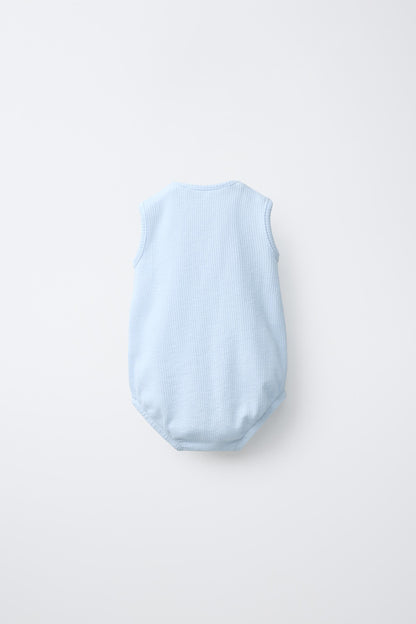 CRAB EMBROIDERED BODYSUIT